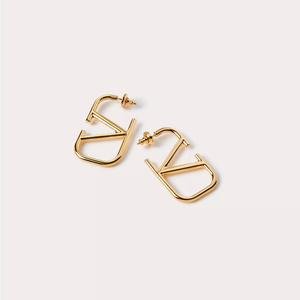 Valentino Garavani VLogo Signature Metal Earrings.